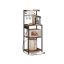 Virtuvės lentyna VASAGLE KKS013KD02, 4 pakopų, ruda/juoda, 45 × 140 × 40 cm