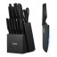 Kitchen knife set VEVOR, 15 pieces, Black, 27 × 17 × 39 cm