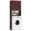 Bathroom cabinet FIN, 2 doors, 4 shelves, brown, 64 × 180 × 30 cm