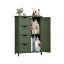 Шкаф для ванной VASAGLE LHC41W, 4 ящика, с дверцами, зелёный, 55 × 82 × 30 см