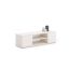 Betono dizaino tv staliukas Focus RTV 155x37x40 cm, baltos spalvos