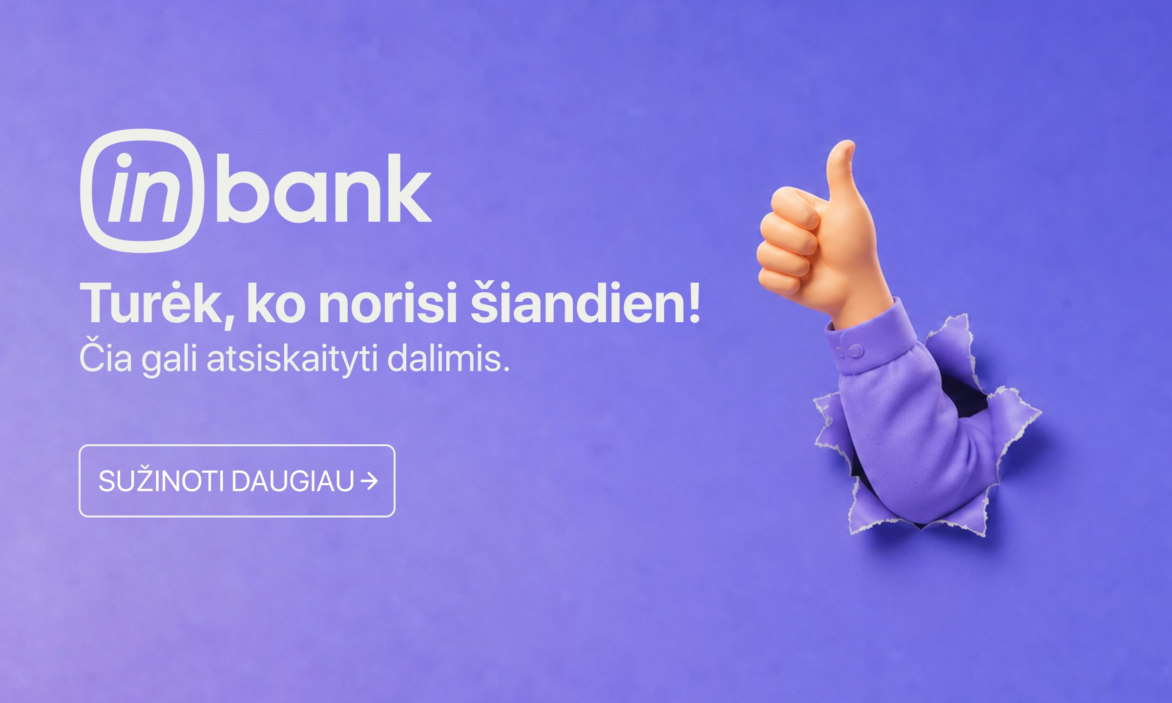 Inbank atsiskaitymas dalimis