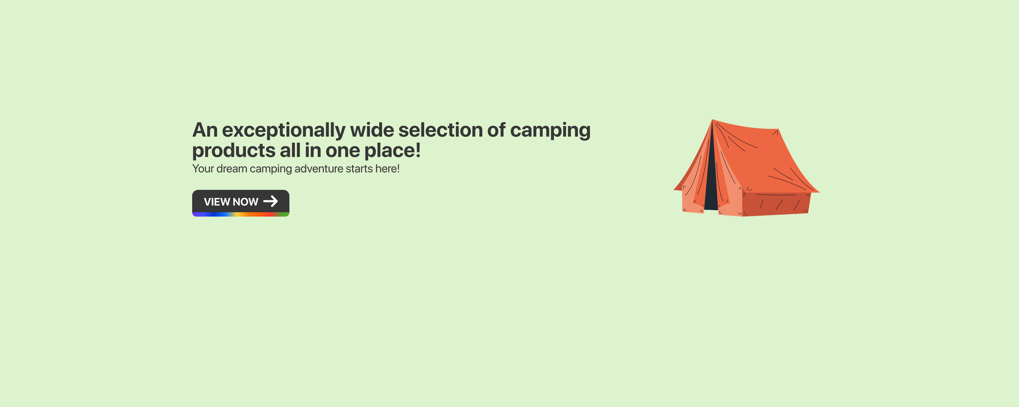 A wide range of camping products in one place