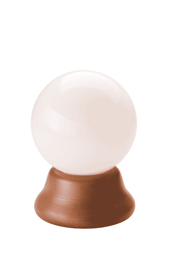 Medinis, apvalus stalinis šviestuvas su stikliniu gaubtu, rudos spalvos