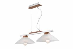 Modernus pakabinamas šviestuvas, rudos spalvos