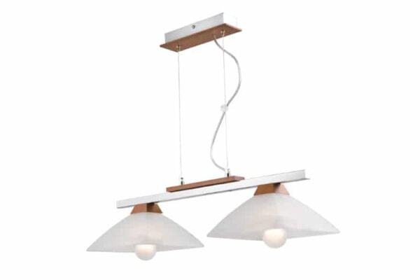 Modernus pakabinamas šviestuvas, rudos spalvos