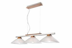 Modernus pakabinamas šviestuvas Ela, rudos spalvos