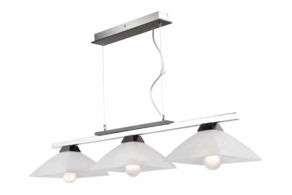 Modernus pakabinamas šviestuvas, tamsiai rudos spalvos