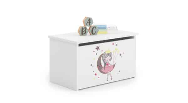 1bpZcri.jpg Vaikiška komoda Daria 42x40x73 cm, princesė su mėnuliu