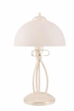 Vintažinio stiliaus stalinis šviestuvas Adelle, baltas