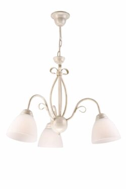 Vintažinio stiliaus pakabinamas šviestuvas Adelle, baltas