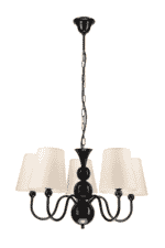 Vintažinio stiliaus pakabinamas šviestuvas Bouli, juodas