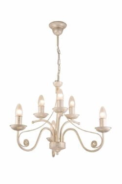 Klasikinio stiliaus pakabinamas šviestuvas Donato, baltas