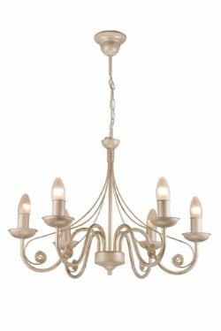 Klasikinio stiliaus pakabinamas šviestuvas Donato, baltas