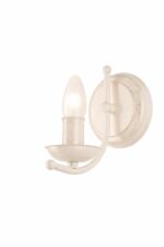 Žvakidės stiliaus sieninis šviestuvas Luca, baltas