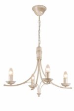 Žvakidės stiliaus pakabinamas šviestuvas Luca, baltas