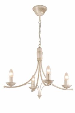 Žvakidės stiliaus pakabinamas šviestuvas Luca, baltas