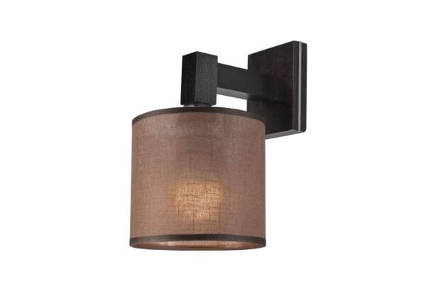 Skandinaviško stiliaus sieninis šviestuvas Sofia, tamsiai rudas