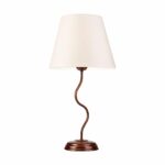 Vintažinio stiliaus stalinis šviestuvas Fabrizio, rudas