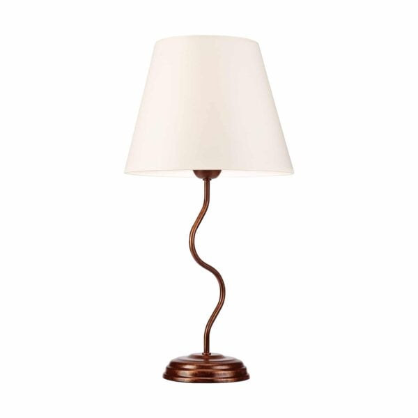 Vintažinio stiliaus stalinis šviestuvas Fabrizio, rudas