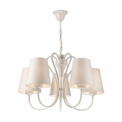 Vintažinio stiliaus pakabinamas šviestuvas Fabrizio, baltas