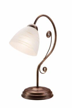 Vintažinio stiliaus stalinis šviestuvas Emilio, rudas