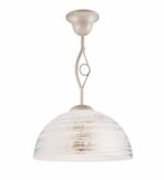 Vintažinio stiliaus pakabinamas šviestuvas Emilio, baltas