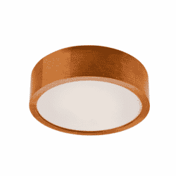 Apvalios formos pakabinamas šviestuvas Eveline, rudas