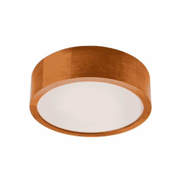 Apvalios formos pakabinamas šviestuvas Eveline, rudas