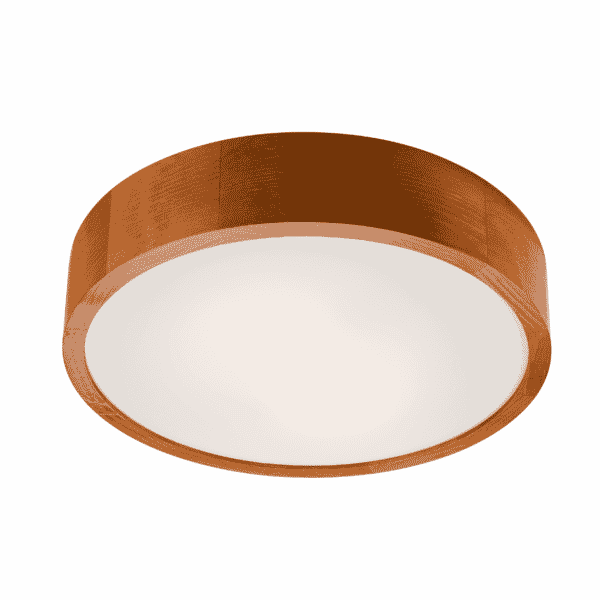 Apvalios formos pakabinamas šviestuvas Eveline, rudas