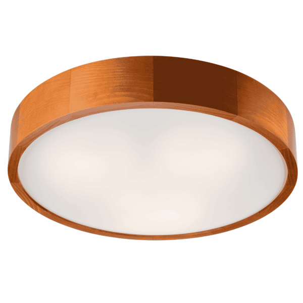 Apvalios formos pakabinamas šviestuvas Eveline, rudas