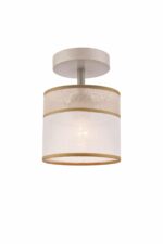 Klasikinis, pakabinamas šviestuvas Andrea su gaubtu, baltos spalvos