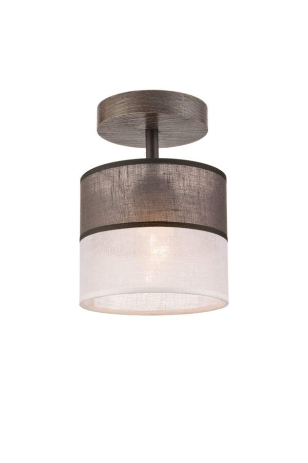 Klasikinis, pakabinamas šviestuvas Andrea su gaubtu, grafito spalvos