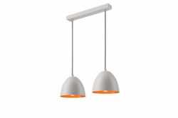 Pakabinamas šviestuvas Livia su plieniniais gaubtais, baltas