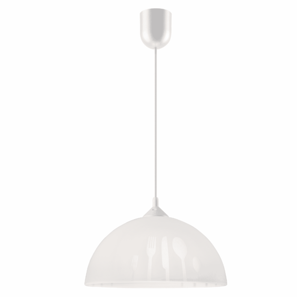 Virtuvinis pakabinamas šviestuvas, baltas
