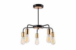 Plieninis pakabinamas švietuvas Erica, juodas