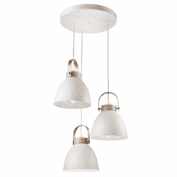 Skandinaviškas pakabinamas šviestuvas Danielle, baltas