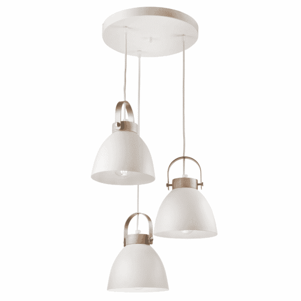 Skandinaviškas pakabinamas šviestuvas Danielle, baltas