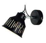 Modernus sieninis šviestuvas Jack, juodos spalvos