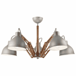 Skandinaviškas pakabinamas šviestuvas Marcello, pilkas