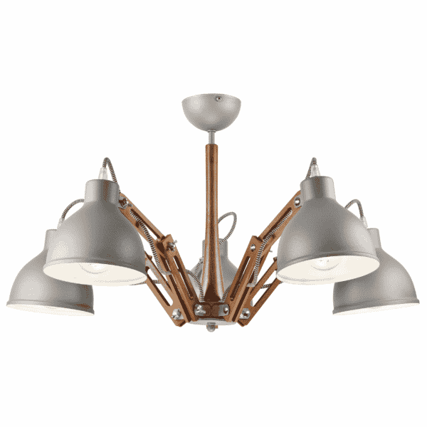 Skandinaviškas pakabinamas šviestuvas Marcello, pilkas