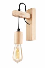 Skandinaviško stiliaus sieninis šviestuvas Leon, smėlio spalvos