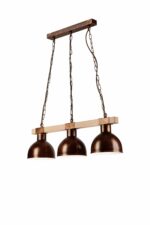 Pakabinamas šviestuvas, tamsiai rudos spalvos