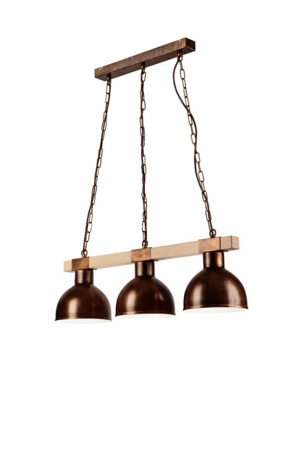 Pakabinamas šviestuvas, tamsiai rudos spalvos