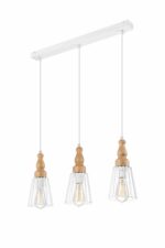 Naujoviškas pakabinamas šviestuvas Ingrid, baltas