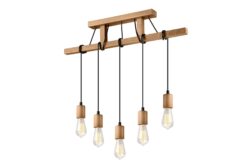 Skandinaviško stiliaus pakabinamas šviestuvas Leon, rudos spalvos