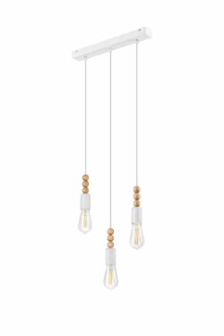 Loft pakabinamas šviestuvas Simon, baltas