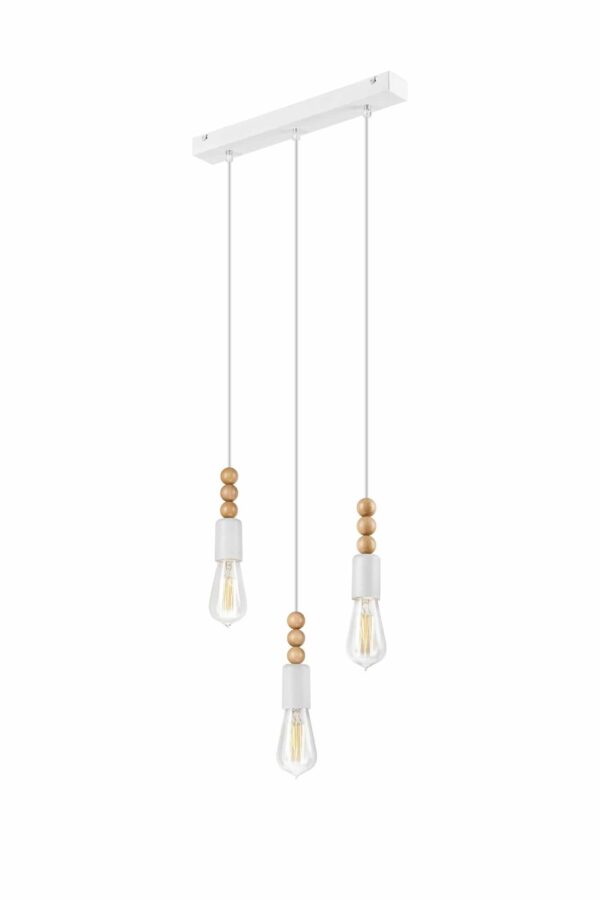 Loft pakabinamas šviestuvas Simon, baltas