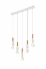 Loft pakabinamas šviestuvas Simon, baltas