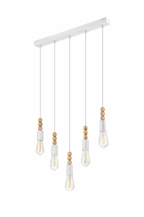 Loft pakabinamas šviestuvas Simon, baltas